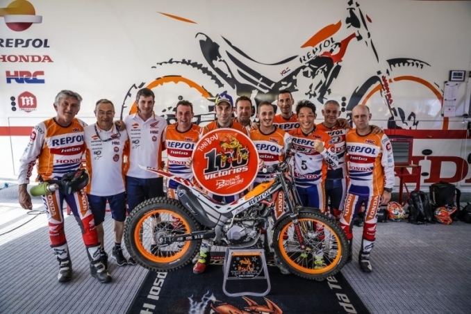 Toni Bou al romper un nuevo récord de 100 victorias en el Mundial de Trial - Bonaigua - Trial